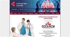 Desktop Screenshot of criticalcarecanada.com
