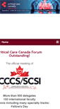 Mobile Screenshot of criticalcarecanada.com