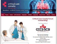 Tablet Screenshot of criticalcarecanada.com
